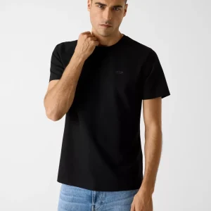 Camiseta Negra Guess Hombre – Algodón Orgánico Slim Fit