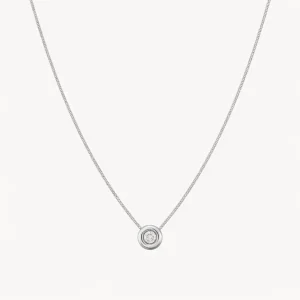 COLGANTE DIAMANTE CHATON 0.050 QUILATES PUNTO DE LUZ