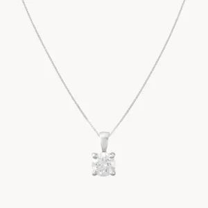 COLGANTE CON DIAMANTE GARRAS 0.30 QUILATES PUNTO DE LUZ CERTIFICADO IGI