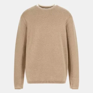 Sudadera Beige con Logotipo – Corte Regular Hombre