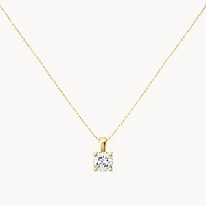 COLGANTE DIAMANTE CREADO 0.76 QUILATES CERTIFICADO IGI