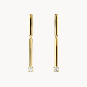 PENDIENTES LARGOS CON DIAMANTES CLAIRE