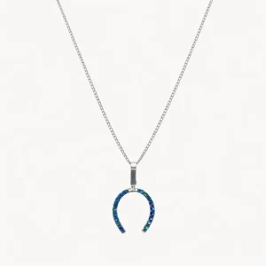 COLGANTE HERRADURA CON ZAFIROS KESHIA