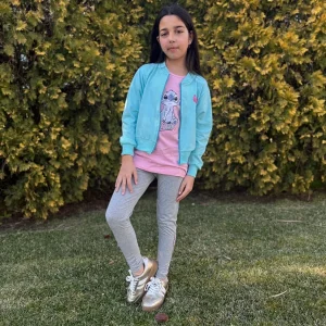 Conjunto de niña con legging de Stitch - primavera