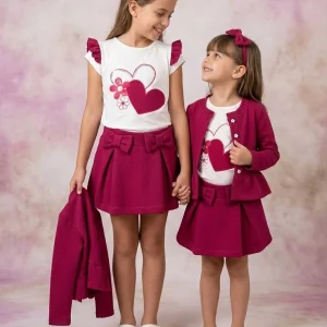 Conjunto tres piezas corazones 🩷