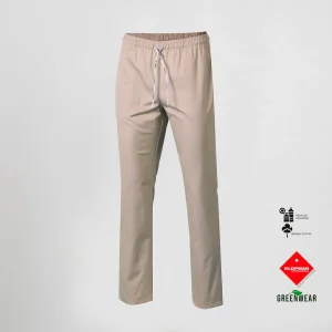 PANTALON UNISEX CON GOMA Y CORDON TEJIDO ORGANICO Y RECICLADO KLOPMAN