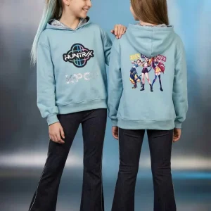 Chándal niña con sudadera azul viejo de  K- Pop - Patitaa