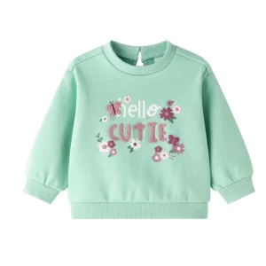 Sudadera bebé en verde agua - Newness invierno