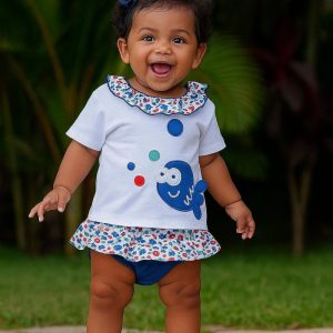 Jesusito de niña pez en azulón - Cuka verano