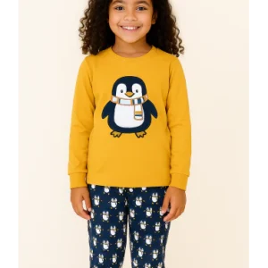 Pijama niña pingüino algodón - Alma
