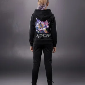 Chándal negro con lentejuelas K- Pop - Pronta Moda