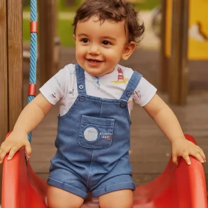 Camiseta y Peto bebé en vaquero - Yatsi