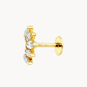 PIERCING OREJA CORONA CON CIRCONITAS SOFIA