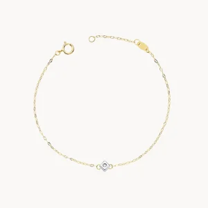 PULSERA CHATON ROMBO CON DIAMANTE VENUS
