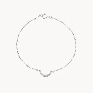 PULSERA CON LUNA Y DIAMANTES 9KT LYRA