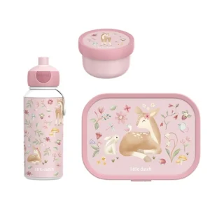 Pack 2 Fiambreras y Botella Fairy Garden Little Dutch