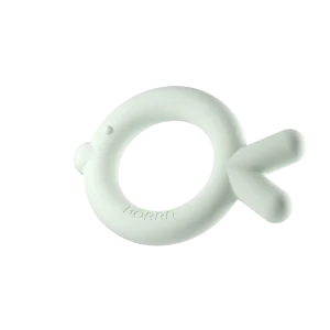 Mordedor de silicona Borrn Pez verde