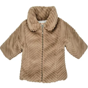 Abrigo de pelo en camel  -Babybol