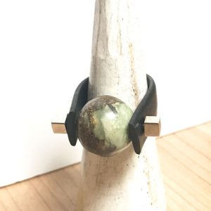 Anillo Gina jade verde