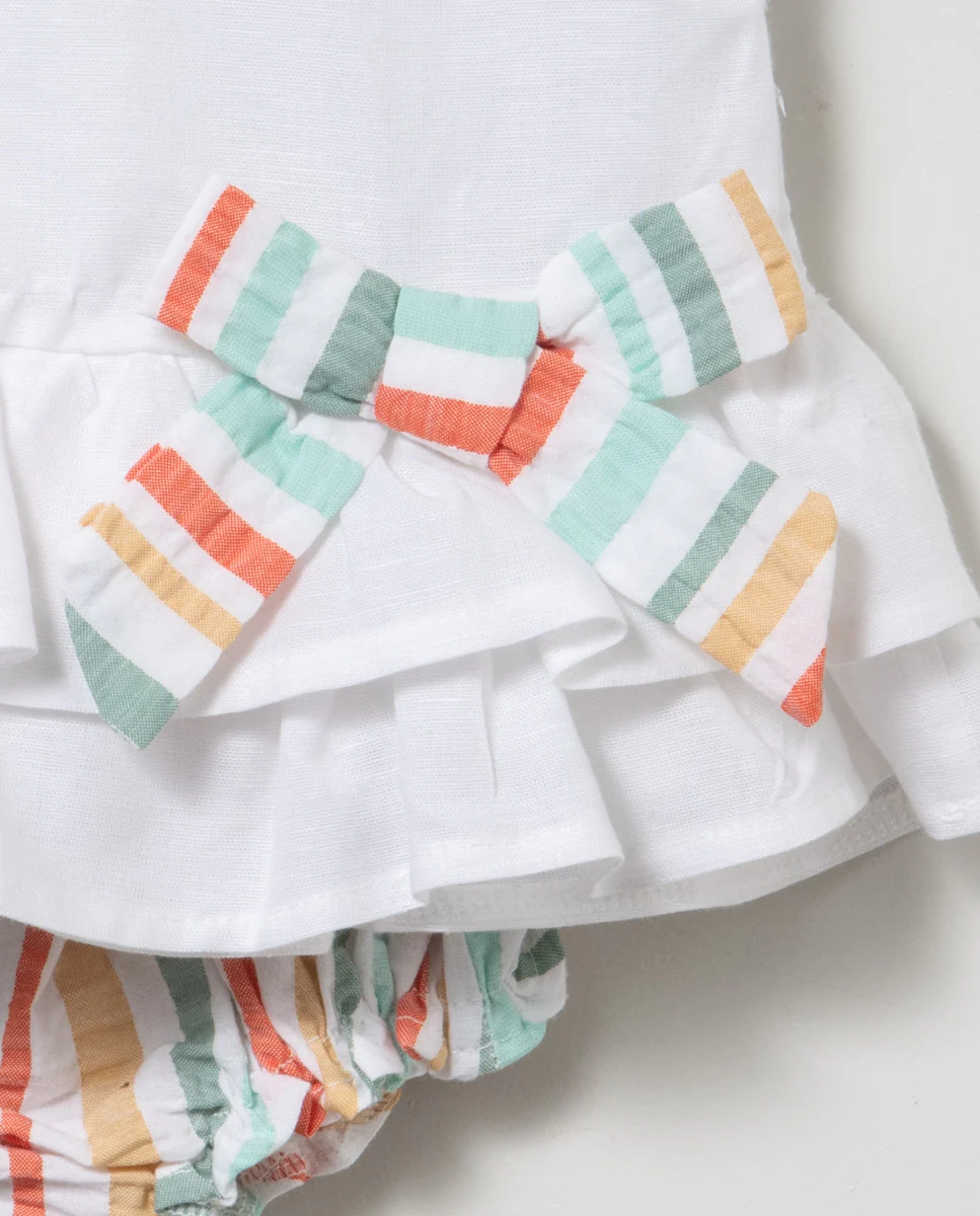 Blusa + braguita de bebé niña - Primavera verano 2024 Coco Acqua - Imagen 6