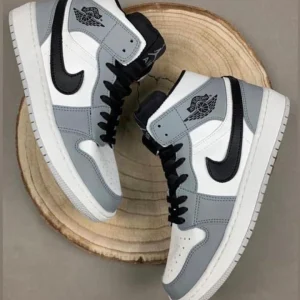 Zapatillas Jordan 1 Negro-Gris-Blanco