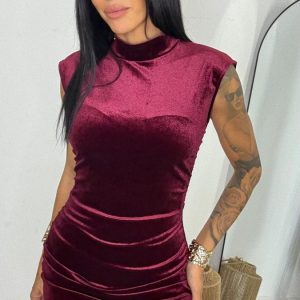 Vestido Terciopelo Encaje