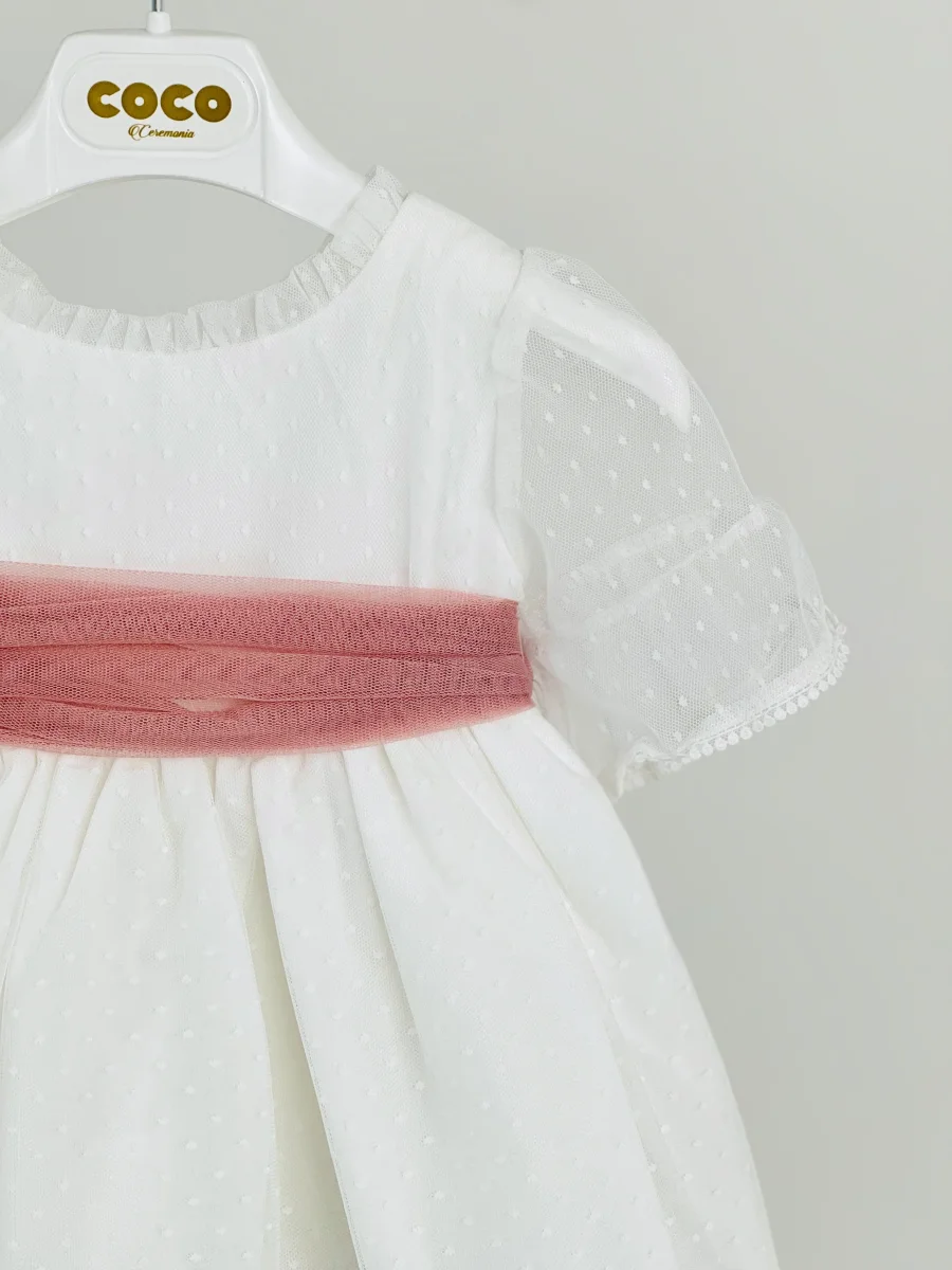 Jesusito con fajín de tul en rosa maquillaje - Coco Acqua 2025 - Imagen 6