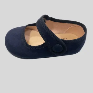 Merceditas Serratex botón de niña Marino - Tokolate