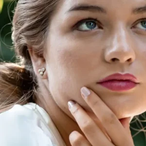 Pendientes trébol cristal