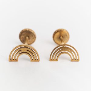 Pendientes de arcoiris de rosca