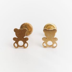 Pendientes de osito de rosca