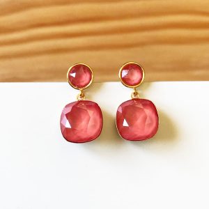 Pendientes Brigitte coral