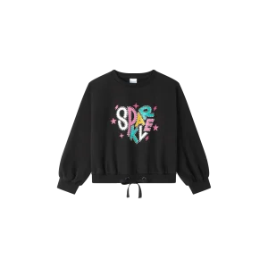 Sudadera niña en negra - Newness invierno 2024